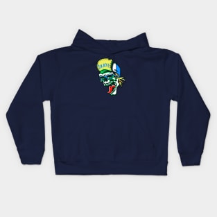 Gnarly Skater Skeleton Kids Hoodie